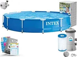 Каркасний басейн Intex з насосом і фільтром 366x76 Garden Frame 28212 - мініатюра 2