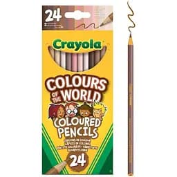Набір кольорових олівців Crayola Colours of the World 24 шт. (68-4607) - мініатюра 2