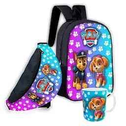 Набор детский Щенячий патруль рюкзак 36х27см сумка-бананка, кружка с принтом для мальчика (01633)