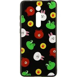 Чехол-накладка Toto Cartoon Print Glass Case Xiaomi Mi 9T/Mi 9T Pro/Redmi K20/K20 Pro Line friends Black