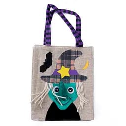 Сумка Лен Хэллоуин 26х15 см "Ведьма", IDEA12-HOL13