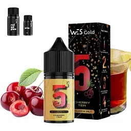 Набор компонентов для самозамеса солевой жидкости WES Gold 30 мл 0-65 мг Cherry Tea Вишневый чай (16386)