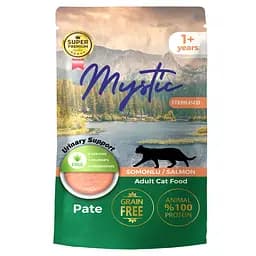 Вологий корм Hermos Mystic Паштет для котів стерилізованих з лососем 85 г