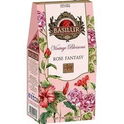 Чай зеленый Basilur Винтажные цветы Розовая фантазия 75 г картон