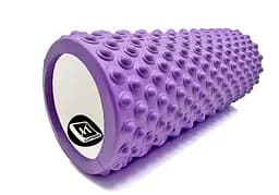 Массажный ролик EasyFit Grid Roller Light 33 см Фиолетовый