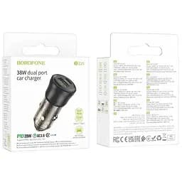 АЗП Borofone BZ25 Journey PD38W (1C/1A) Transparent black - мініатюра 3