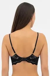 Бюстгальтер напівпоролон PATRICIA 019 359 08 Effetto Lingerie чорний-піон 75E