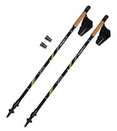 Палки для скандинавской ходьбы PowerPlay 9104 Lykke 80-135 см Black/Green (пара) (PP_9104_LYKKE)