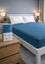 Простыня 160х200+30 см бирюзовый