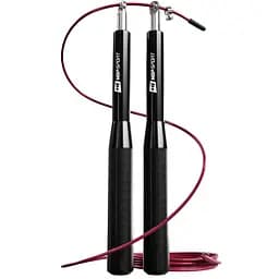 Скакалка Hop-Sport Crossfit HS-A020JR с алюминиевыми ручками черная