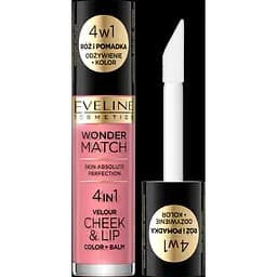 Рідкі рум'яна Eveline Wonder Match Cheek & lip № 03, 4.5 мл