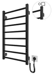 Електрична рушникосушарка HF Leeds 770x530 black matte 6.1.0802.06.BM, Чорний матовий, універсальне (коннектор), Електронний