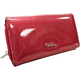 Женский кошелек Semi Line RFID кожаный лакированный красный
