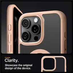 Прозорий чохол Spigen Ultra Hybrid MagSafe Rose Titanium для iPhone 16 Pro (ACS08695) - мініатюра 3