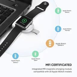 Бездротовий зарядний пристрій для годинника Apple Watch Ugreen CD144 Magnetic Charging Module - мініатюра 2