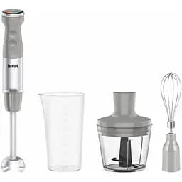 Блендер заглибний Tefal Quickchef+ 3 в 1 сріблясто-сірий 1000 Вт (HB673B30)