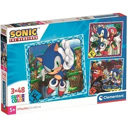  Пазл 3 в 1 Clementoni Sonic: 3 картинки по 48 елементів (25320)