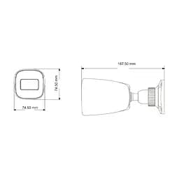 IP-відеокамера 2Mp TVT TD-9421S3B (D/PE/AR2) Black f=2.8mm (77-00144) - мініатюра 2