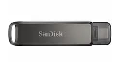 Подвійна флешка SanDisk iXpand Luxe 128Gb Type-C і Lightning конектори - мініатюра 2