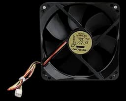 Вентилятор Gembird FANCASE3 Black