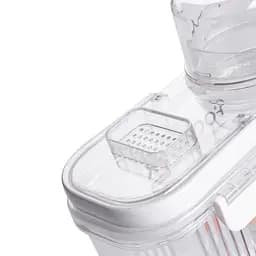 Контейнер для зберігання сипучих продуктів з кришкою дозатором 2 л, білий Yiwu HP-27-13 - мініатюра 8