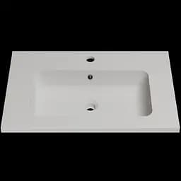 Раковина матова врізна Amidicon Rodeo 70 700x450 з литого каменю RODEO_70_MAT, Білий матовий