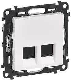 Розетка подвійна RJ45 кат. 5е UTP Valena LIFE білий Legrand osv0001985