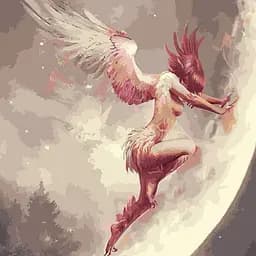 Набор для росписи по номерам Ангел, Strateg, 40x40 см, SK032