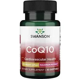 Натуральна добавка Swanson CoQ10 400 mg Maximum Potency, 30 капсул