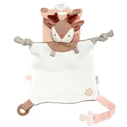 М'яка іграшка-комфортер Elfiki Козуля Рубі білий з коричневим (ІГ-0107)