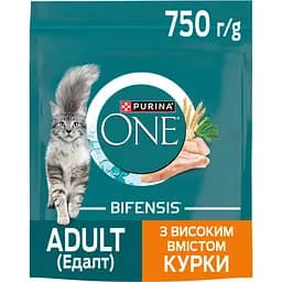 Сухий корм Purina One Adult комплекс Bifensis з високим вмістом курки для дорослих котів 750 г