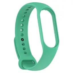 Силіконовий ремінець для фітнес браслетів Xiaomi Mi Band 5/6/7, Silicone, teal green, зі зручною застібкою, на фітнес трекер та смарт годинник, ArmorStandart (ARM61889)