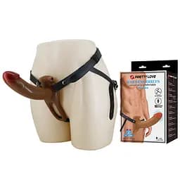 Реалистичный полый страпон PRETTY LOVE - Harnes Briefs BRADDEN 6.7 10 functions PRETTY LOVE BW-022105Z 103609
