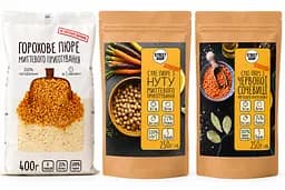 Набір натуральних бобових пюре Street Soup, 3 смаки