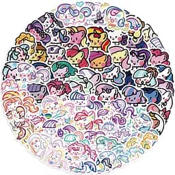 Стікерпак Набір наклейок GeekLand Май Літл Поні My Little Pony 80 штук