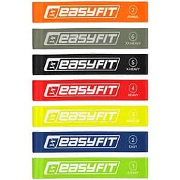 Резинки для фитнеса EasyFit набор 7 шт