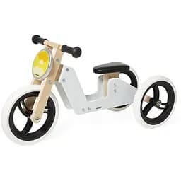 Беговел Janod Трехколесный велосипед 2 в 1 белый (J03280)