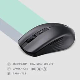 Комп'ютерна мишка 2E MF270 Silent Rechargeable Wireless Black (2E-MF270WBK) - мініатюра 7