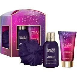Подарунковий набір Baylis & Harding Midnight Fig & Pomegranate: Гель для душу, 100 мл + Лосьйон для тіла, 50 мл + Мочалка - мініатюра 2