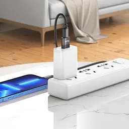 Адаптер перехідник Hoco UA17 USB to Type-C F чорний - мініатюра 4