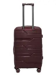 Валіза середня M поліпропілен Milano bag 0306 65×42×28см 56л Бордовий - мініатюра 3