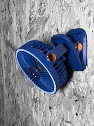 Вентилятор K1-150 акумуляторний з LED підсвічуванням та прищіпкою - Dark Blue - мініатюра 6