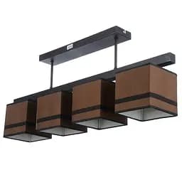 Люстра стельова Brille з абажуром E14 60W BK (BKL-622S/4)