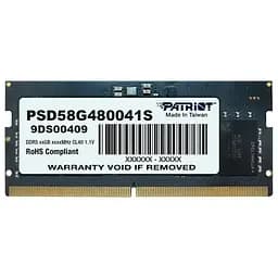 Модуль пам'яті Patriot DDR5 8GB 4800MHz SO-DIMM (PSD58G480041S)