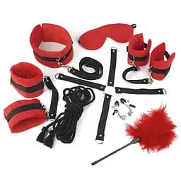 Набор БДСМ Art of Sex - Soft Touch BDSM Set, 9 предметов, Красный Art of Sex SO6599 95168