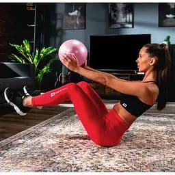 Фітбол Hop-Sport 25см рожевий - мініатюра 2