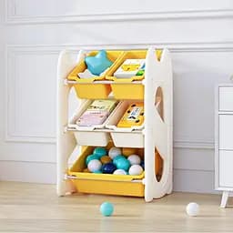 Стелаж Mealux Coral Mini Yellow (KD-E021 Yellow) - мініатюра 3