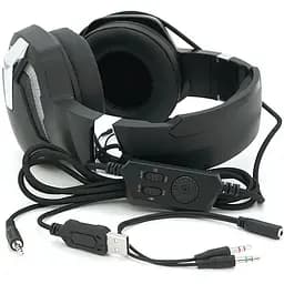 Навушники провідні з підсвічуванням Jedel GH-244 з мікрофоном і регулюванням гучності Black Box