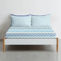 Простирадло євро Cosas GREY ZIGZAG CS1 220х240 см (ZigGreyBlue_240s) - мініатюра 3