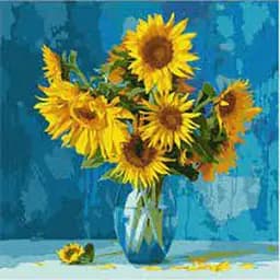 Картина по номерам "Любимые подсолнухи" KHO3206 Идейка (4823104335504)